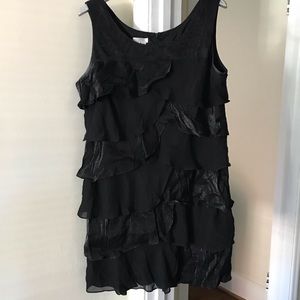 Black London Times Ruffle Cocktail Dress. 18W.